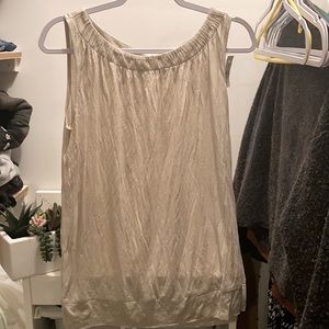 Sparkly beige work top